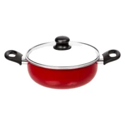 Lexi Home 8-Piece Ceramic Non-Stick Cookware Set - Red, White -Cookware Store GUEST cb90593b b3f8 495c 94d0 4d73c5986025