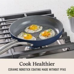 Calphalon Premier Ceramic Combo Fry Pan Midnight: Nonstick, Anodized Aluminum, Oven & Dishwasher Safe, 8" Diameter, 2-Piece Set -Cookware Store GUEST cb9a009e b7b8 4a97 9624 8e64e2ca5dda