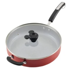 Farberware Disney Bon Voyage 4.5qt Ceramic Nonstick Saute Pan With Lid And Helper Handle Red: Lifetime Warranty, Dishwasher-Safe -Cookware Store GUEST cbf27819 7a5a 47d2 baf7 837e85e082ad
