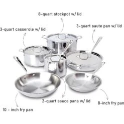 All-Clad D3 3-Ply Stainless Steel Cookware Set 10 Piece -Cookware Store GUEST cc985264 93eb 467f 9713 251a26da1fdd