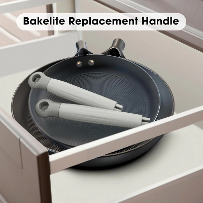 Imarku Removable Handle For 8-inch Honeycomb Cast Iron Skillet Pan, Detachable Handle Replacement, Grey 4 Imarku Removable Handle For 8-inch Honeycomb Cast Iron Skillet Pan, Detachable Handle Replacement, Grey - Image 2