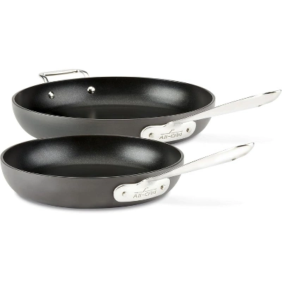 All-Clad HA1 Hard Anodized Non Stick Fry Pan Set 2 Piece, 8, 10 Inch 6 All-Clad HA1 Hard Anodized Non Stick Fry Pan Set 2 Piece, 8, 10 Inch - Image 4