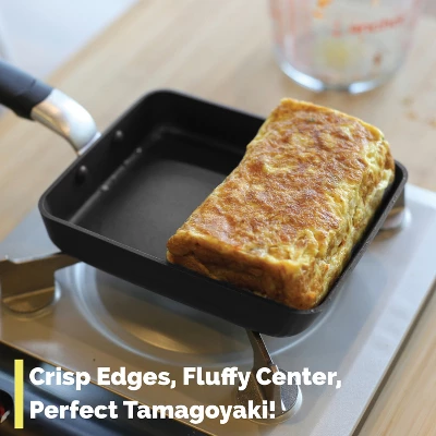 TECHEF Tamagoyaki Japanese Omelette Pan/Egg Pan - Medium/Black 3 TECHEF Tamagoyaki Japanese Omelette Pan/Egg Pan - Medium/Black