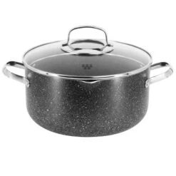 Korkmaz Galaksi Non Stick Casserole With Lid In Black -Cookware Store GUEST ce018b88 72ec 4684 ab16 a8bef2850086