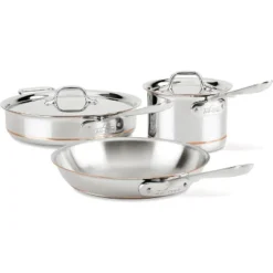 All-Clad Copper Core 5-Ply Stainless Steel Cookware Set, 5 Piece, Induction, Oven Broiler Safe 600F,Silver Sliver -Cookware Store GUEST d1830363 f790 4b3d 8c49 ede5c9264567