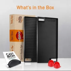 NutriChef 18'' Reversible Cast Iron Grill Pan - Flat & Grilled Cooking NCCIRG59 13 NutriChef 18'' Reversible Cast Iron Grill Pan - Flat & Grilled Cooking NCCIRG59 -Cookware Store GUEST d1c3eba2 04ec 4a7d b951 379be59dedb0