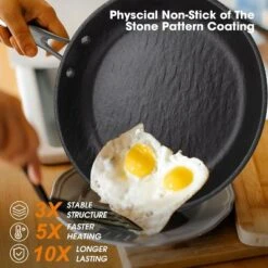 Imarku Professional Cooking Utensils , Nonstick Cast Iron Skillets 3pcs, 8 Inch, 10 Inch, 12 Inch Frying Pizza Pans , Steak Pans, Dishwasher Safe -Cookware Store GUEST d1ef8f31 dccd 4ad3 b3d8 756875364d06 1