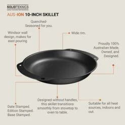 Solidteknics AUS-ION 10-inch Oven-to-Table Skillet - Lightweight, Versatile Cookware - Seamless Transitions From Stovetop To Table Performance -Cookware Store GUEST d22a3289 fa45 4bed 8228 4826c0cd9a97