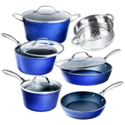 Granitestone Blue 10 Piece Hammered Aluminum Nonstick Cookware Set 19 Granitestone Blue 10 Piece Hammered Aluminum Nonstick Cookware Set -Cookware Store GUEST d23bed58 64a8 42af 9b99 0a83947df668
