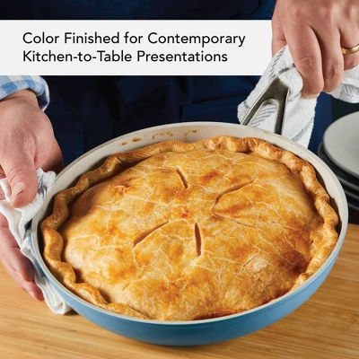 KitchenAid Hard Anodized 10pc Nonstick Ceramic Cookware Pots And Pans Set - Blue Velvet: Tempered Glass Lids, Stainless Steel Handles 5 KitchenAid Hard Anodized 10pc Nonstick Ceramic Cookware Pots And Pans Set - Blue Velvet: Tempered Glass Lids, Stainless Steel Handles - Image 3