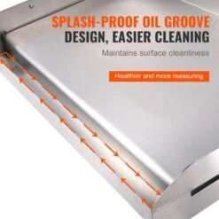 VEVOR Stove Top Griddle, 23.5"x16" Pre-Seasoned Stainless Steel Griddle, Rectangular Double Burner Griddle Pan, Non-Stick Family Pan Cookware -Cookware Store GUEST d31d7bb8 c1c5 4683 8ded 17ac8ffd80c1