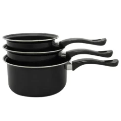 Brentwood 3 Piece Carbon Steel Sauce Pan Set -Cookware Store GUEST d4208efc 3d79 4cb4 92aa b67e3865755d