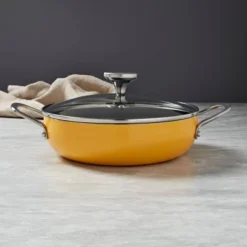 Infuse 3qt Nonstick Aluminum Caldero Yellow: Stock Pot With Lid, Hand Wash, Oven-Safe, Gas & Electric Compatible -Cookware Store GUEST d4734696 f35b 4933 a65d 1b8ca40825b1