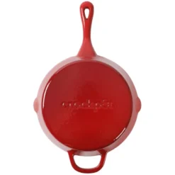 Crock-Pot Artisan Enameled Cast Iron Round Skillet In Gradient Red 13 Crock-Pot Artisan Enameled Cast Iron Round Skillet In Gradient Red -Cookware Store GUEST d586bbbf 2dbc 4a42 8a02 620c08673c2c
