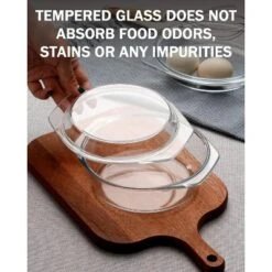 Itopfox Clear Round Glass Casserole With Lid, Microwave & Oven Safe Bakeware, Freezer & Dishwasher Friendly, Easy Grab Baking Dish 13 Itopfox Clear Round Glass Casserole With Lid, Microwave & Oven Safe Bakeware, Freezer & Dishwasher Friendly, Easy Grab Baking Dish -Cookware Store GUEST d5ea61de faa1 4508 8006 9040920436c9