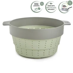 BergHOFF Balance Non-stick Silicone Collapsible Steamer Basket & Strainer 10", Recycled Material, Sage -Cookware Store GUEST d5f020ea d789 4c7d a710 1c6db8ae7874