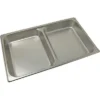 Winco SPFD2 Stainless Steel Divided 2-1/2-Inch Deep Steam Table Food Pan, Full Size 20.75" X 12.75" X 2.5" -Cookware Store GUEST d6251552 ee7c 4661 a0ad dd05b8bd31a2