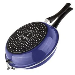 MAGEFESA ® Frittata Spanish Tortilla Frying Pan, Blue, Double Layer Non-stick Frying Pan, Vitrified Steel, Compatible With All Types Of Fire.