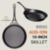 Solidteknics AUS-ION 10-inch Lightweight Iron Skillet - Pre-Seasoned, Ideal For Frying, Grilling, Baking - All-Purpose Cookware -Cookware Store GUEST d76b7030 d1cc 4c20 98b9 cec7633f9b12