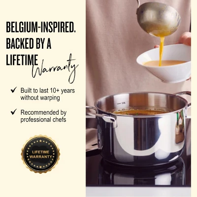 Alva Maestro 6pc Stainless Steel Cookware Pot Set 4 Alva Maestro 6pc Stainless Steel Cookware Pot Set - Image 2