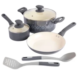 Spice By Tia Mowry Savory Saffron 7pc Healthy Nonstick Ceramic Cookware Set -Cookware Store GUEST d8d4fae2 e68f 4535 8722 8821c6700edc