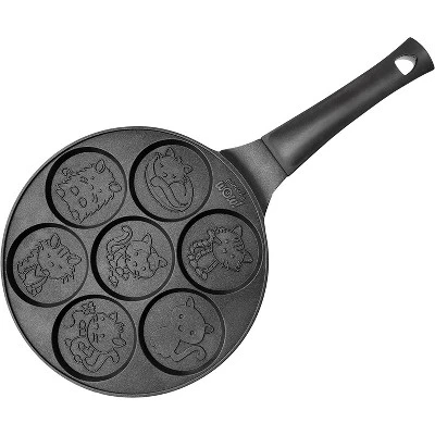 Pancake Wow! Kitty Friends Mini Pancake Pan - Make 7 Unique Flapjack Cat Designs, Nonstick Griddle For Breakfast Animal Kitten Fun & Easy Cleanup 3 Pancake Wow! Kitty Friends Mini Pancake Pan - Make 7 Unique Flapjack Cat Designs, Nonstick Griddle For Breakfast Animal Kitten Fun & Easy Cleanup