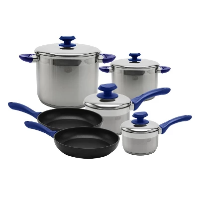 YBM Home 18/10 Tri-Ply Stainless Steel Pots And Pans Cookware Set Includes Saucepans Stockpots And Frying Pans, Induction Compatible Dishwasher Safe 7 YBM Home 18/10 Tri-Ply Stainless Steel Pots And Pans Cookware Set Includes Saucepans Stockpots And Frying Pans, Induction Compatible Dishwasher Safe - Image 5