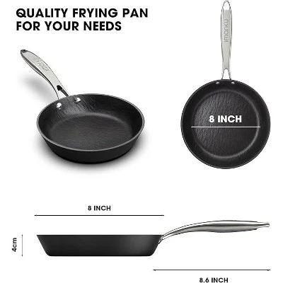 Imarku Professional Cooking Utensils - 8 Inch Frying Pan Nonstick Small Skillet, Pizza Pan With Ergonomic Stainless Steel Handle, Dishwasher Safe 3 Imarku Professional Cooking Utensils - 8 Inch Frying Pan Nonstick Small Skillet, Pizza Pan With Ergonomic Stainless Steel Handle, Dishwasher Safe