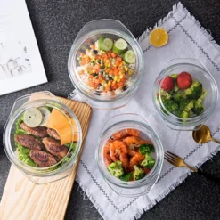 Itopfox Small Round Glass Casserole Dish With Lid, Microwave And Oven Safe Mini Glass Bowl For Cooking And Serving -Cookware Store GUEST db2eeb11 1c3e 41b8 8c1c 1241ffa70dc5