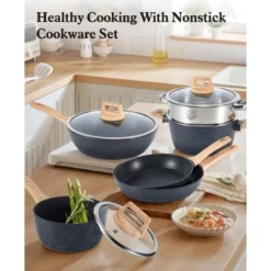 SUGIFT Nonstick Cookware Set With Lids, Steamer & Utensils, Die-Cast Aluminum, All-Stove Compatible, PFOA-Free -Cookware Store GUEST db6a7491 445d 4bba 8985 50179adcde9c