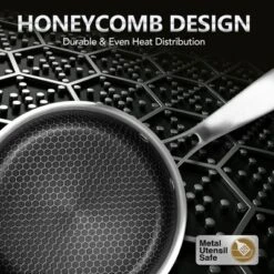 MICHELANGELO Stainless Steel Saucepan Set, Premium Triple Ply Sauce Pan With Lid, Sauce Pot With Honeycomb Interior