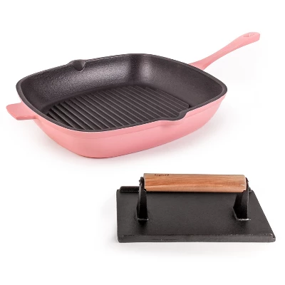 BergHOFF Neo 2Pc Cast Iron Grill Set, Grill Pan & Bacon/Steak Press 14 BergHOFF Neo 2Pc Cast Iron Grill Set, Grill Pan & Bacon/Steak Press - Image 12