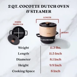 Alva Nori Enameled Cast Iron Dutch Oven Cocottes W/ Lid & Steamer Basket 80 Oz. 15 Alva Nori Enameled Cast Iron Dutch Oven Cocottes W/ Lid & Steamer Basket 80 Oz. -Cookware Store GUEST dcd4d91b 2c2f 4ad0 9bd0 767f3197b616