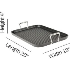 All-Clad HA1 Hard Anodized Nonstick Grill/Griddle Pan 13x20 Inch
