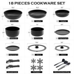 SUGIFT Cookware Set 18-Piece Nonstick Granite Pan Pot Set With Removable Handle Oven Safe Induction Compatible Dishwasher Safe -Cookware Store GUEST ddf1476d e1aa 4f2a b024 68a66906162e