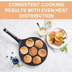 Kitchenfun Blini Nonstick Mini Pancake Crepe Maker - 7 Smiley Pancakes -Cookware Store GUEST df7a5739 a337 4ad7 863a 6ca71da12f04