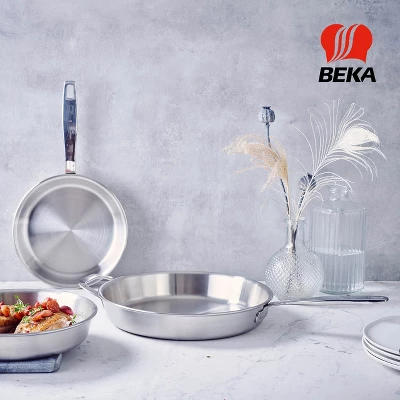 Beka Maestro Frying Pan Skillet - Stainless Steel Pan For Stainless Steel Cookware Set 5-Ply Construction, Oven Safe, Non Toxic Cookware 9 Beka Maestro Frying Pan Skillet - Stainless Steel Pan For Stainless Steel Cookware Set 5-Ply Construction, Oven Safe, Non Toxic Cookware - Image 7