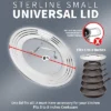 Sterline Universal Pot Lids Set With Tempered Glass With Steam Hole
