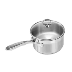 Chantal Induction 21 Steel 2 Qt. Saucepan W/ Glass Lid