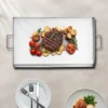 VEVOR Stainless Steel Griddle, 36x22 Inch Universal Flat Top Rectangular Plate, Gas Grill Griddle For BBQ Grill, Teppanyaki, Silver -Cookware Store GUEST e4123391 0687 49b7 9d9f 473fec41377a