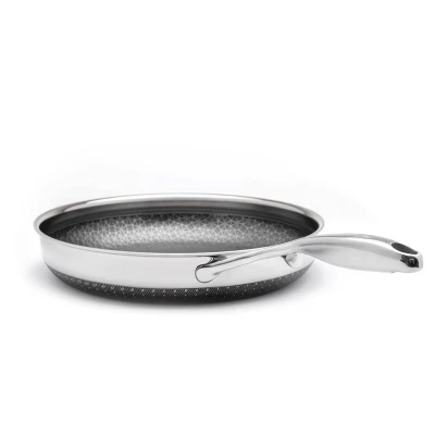 Livwell Brands Diamond Clad 12' Hybrid Nonstick Stainless Steel Fry Pan: Tri Ply, Stay-Cool Handle, Dishwasher & Oven Safe 4 Livwell Brands Diamond Clad 12' Hybrid Nonstick Stainless Steel Fry Pan: Tri Ply, Stay-Cool Handle, Dishwasher & Oven Safe - Image 2