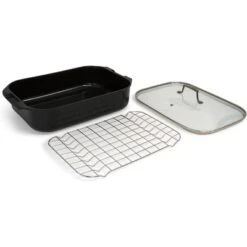 Blu. Cookware Roasting Pan With Lid And Roasting Rack, Non-Toxic -Cookware Store GUEST e47c325d 24f6 47ef 83bc 042c69732f3b