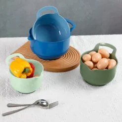 Itopfox 4-Piece Nesting Mixing Bowls Set With Pour Spout & Handle, BPA-Free, Microwave & Dishwasher Safe, Non-Slip Base, Lightweight -Cookware Store GUEST e4a3606e aaf5 491a b0e1 dd1ab29b6070