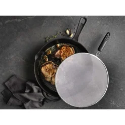 GoodCook Ready 2pc Splatter Screen: Metal Oil Guard For Frying Pan, Hand Wash, 13" Diameter, Black Handle -Cookware Store GUEST e734ec64 b28f 4500 8238 4519947de3a1