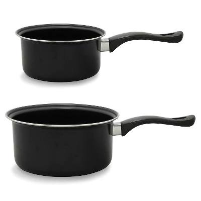 Brentwood 2-Piece Nonstick Carbon Steel Saucepan Set In Black 9 Brentwood 2-Piece Nonstick Carbon Steel Saucepan Set In Black - Image 7