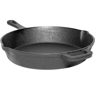 Lexi Home Pre Seasoned Cast Iron Frying Pan 4 Lexi Home Pre Seasoned Cast Iron Frying Pan - Image 2