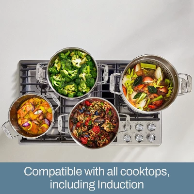 All-Clad 8 Quart Stainless Steel Simply Strain Multipot With Insert, Silver 5 All-Clad 8 Quart Stainless Steel Simply Strain Multipot With Insert, Silver - Image 3