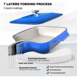 Imarku 5-Quart Enameled Cast Iron Dutch Oven Braiser Pan – Heavy-Duty, Nonstick, Oven-Safe Up To 550°F, Easy-Clean Enamel Coating 11 Imarku 5-Quart Enameled Cast Iron Dutch Oven Braiser Pan – Heavy-Duty, Nonstick, Oven-Safe Up To 550°F, Easy-Clean Enamel Coating -Cookware Store GUEST e95c21f6 8ba3 4af7 91f1 1c109f822244