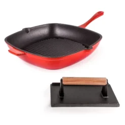 BergHOFF Neo 2Pc Cast Iron Grill Set, Grill Pan & Bacon/Steak Press 30 BergHOFF Neo 2Pc Cast Iron Grill Set, Grill Pan & Bacon/Steak Press -Cookware Store GUEST e99132d9 bbbe 4235 86ea 4cf00e3ae4a1