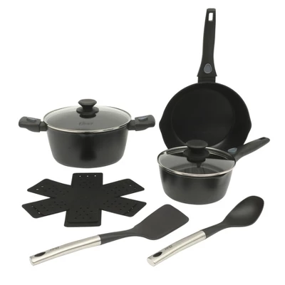 Oster® Oster SmartHandle Advance 13-Piece Forged Aluminum Nonstick Cookware Set, Detachable Handles, With Utensils & Pan Protectors 7 Oster® Oster SmartHandle Advance 13-Piece Forged Aluminum Nonstick Cookware Set, Detachable Handles, With Utensils & Pan Protectors - Image 5